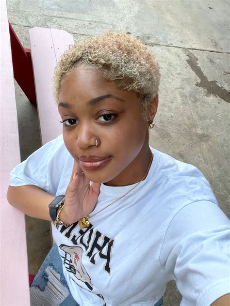 Short Twa Hairstyles Cute Short Haircuts Blonde Afro Blonde Hair Black Girls Short Blonde
