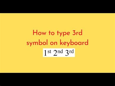 How To Type Rd Symbol On Keyboard Youtube