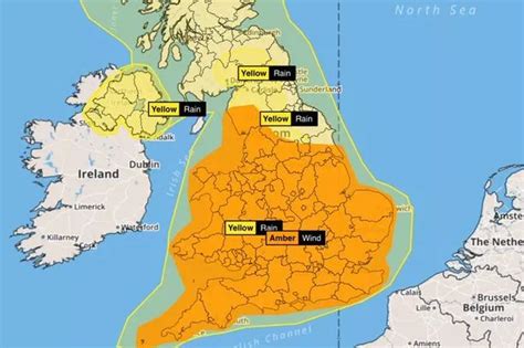 Be Prepared Amber Warning Issued By Met Office Ahead Of Storm Ciara Battering Region On Sunday