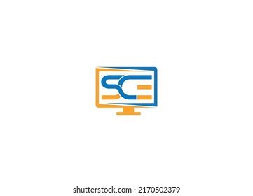 Sce Logo Design Creative Modern Vector Stock Vector (Royalty Free ...