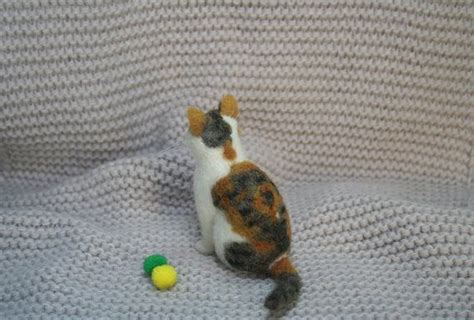 Miniatur Nadel Gefilzt Katze Graue Katze K Tzchen Etsy De Graue