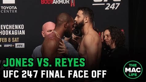 Jon Jones Vs Dominick Reyes Final Face Off And Last Words Ufc 247