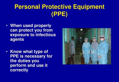 Ppt Principles Of Infection Control And Personal Protective Equipment