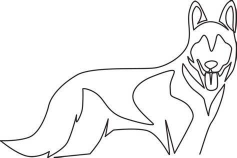 Dog Line Drawing PNGs for Free Download