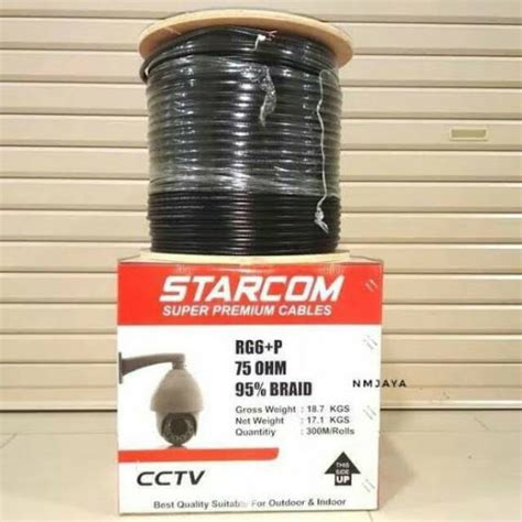 Jual Harga Per Meter Kabel Cctv Rg6 Power Starcom Kwm221 Shopee Indonesia