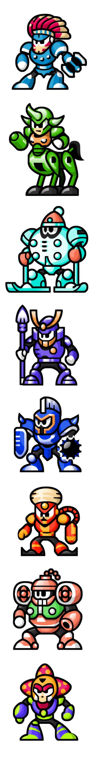 Mega man 6 bosses - displaybilla