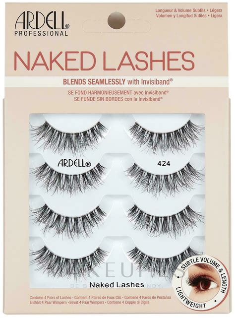 Pestañas postizas con bandas invisibles Ardell Naked Lashes 424