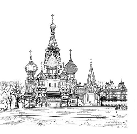 Раскраска Россия