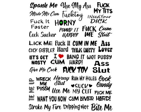 Sexy Temporary Tattoos Kinky Adult Body Art Naughty Sex Fantasy Erotic Temporary Tattoo Set