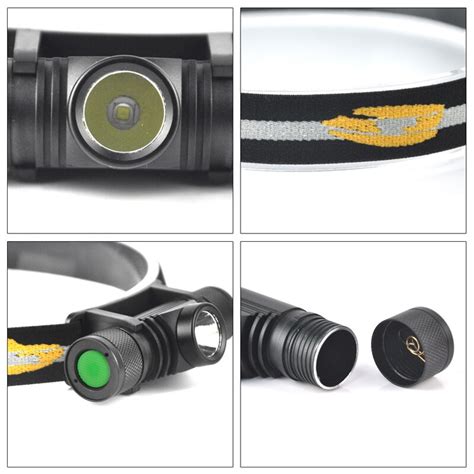 Hodelykt BORUiT D10 XM-L2 3000lumens, USB oppladbar - Aktivliv.no