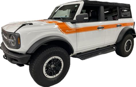 2021 Up Ford Bronco Retro Special Decor Style Sidehood Graphics Kit