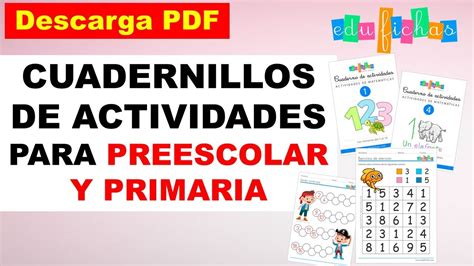 Cuadernillos De Actividades Preescolar Y Primaria Cuaderno De Trabajo Para Alumnos Youtube