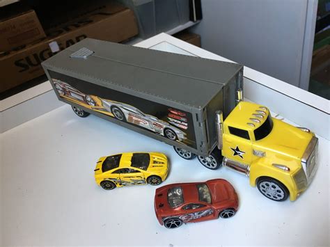 Caminh O Carreta Abre Ba Lan Adores Corrida Hot Wheels E Carrinhos Brinquedo Para