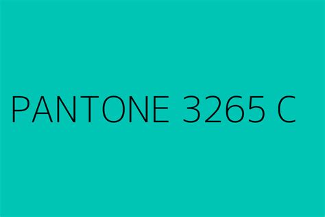 Pantone 3265 C Color Hex Code