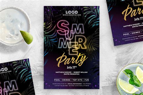 Summer Party Flyer Template [psd] Brandpacks