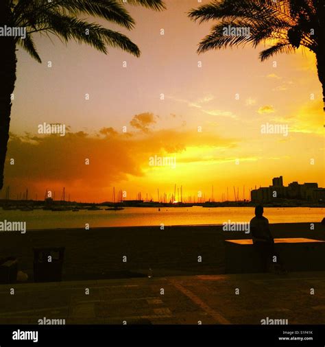 San Antonio Sunset, Ibiza Stock Photo - Alamy