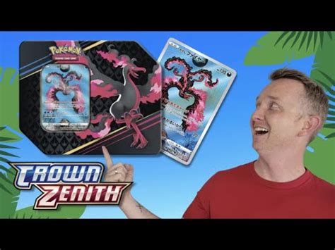 CROWN ZENITH Galarian Moltres Pokemon Tin Opening YouTube