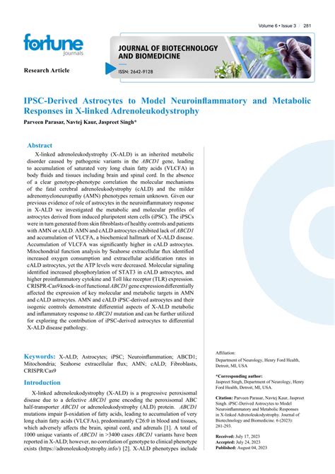 Pdf Ipsc Derived Astrocytes To Model Neuroinflammatory And Metabolic