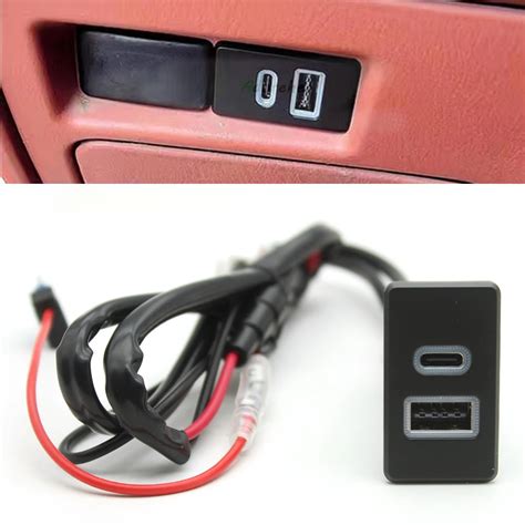 Car USB Charger PD Fast Phone Charging QC3 0 Dual Connection Interface