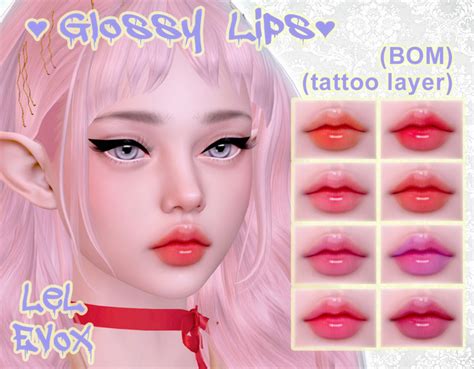 Second Life Marketplace Glossy Lip Collection Evox Bom