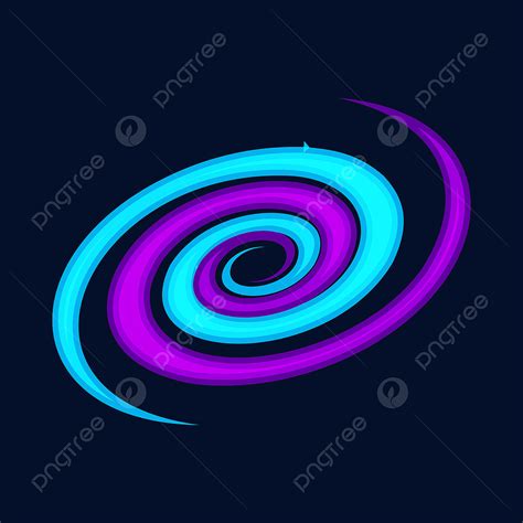 Icono De Galaxia Espiral Estilo De Dibujos Animados PNG Dibujos Iconos