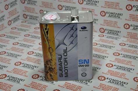 Моторное масло Subaru Motor Oil 0W20 4л K0215Y0274, K0215-Y0274. Для ...