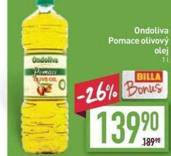Ondoliva pomace olivov, Billa Leden 2023
