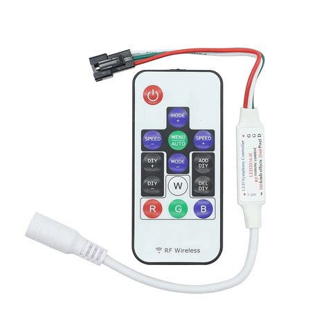 Dc V Key Mini Rf Wireless Led Remote Controller For Ws Ic