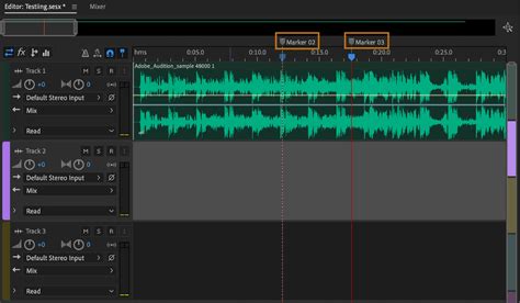 Clip Markers And Session Markers For Multitrack In Audition