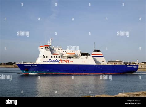 Commodore Clipper A Roro Ferry Enters The Solent Off The Southern