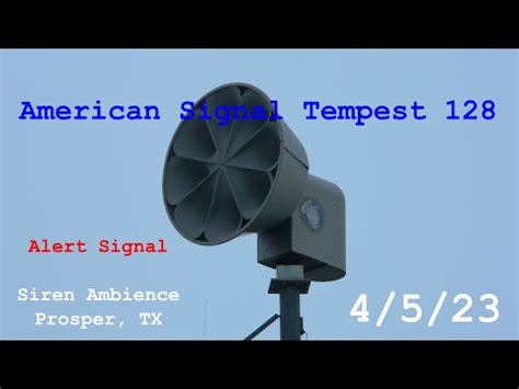 Asc T Siren Ambience Alert Signal Prosper Tx Siren Test