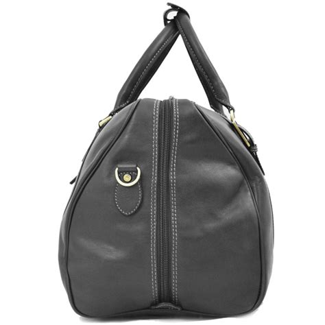 Sac De Voyage En Cuir Katana Noir Planetebag