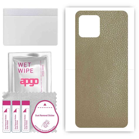 Folia naklejka skórka strukturalna na TYŁ do Infinix Hot Skóra Beżowa apgo SKINS