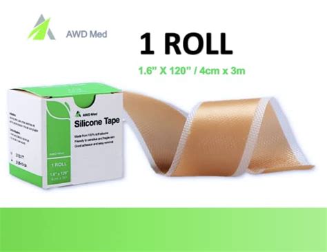 Awd Silicone Scar Sheets Soft Silicone Scar Tape 16” X 120