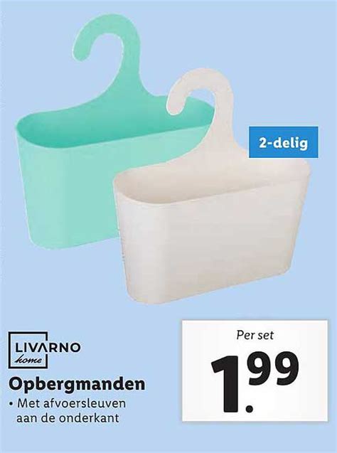 Livarno Home Opbergmanden Aanbieding Bij Lidl Folders Nl