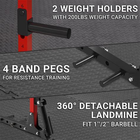Power Rack & Squat Cage with LAT Pulldown and Pulley System + Attachme