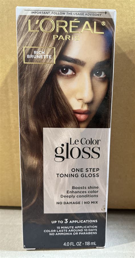 Lor Al Le Color Gloss One Step Toning Gloss Rich Brunette Ebay