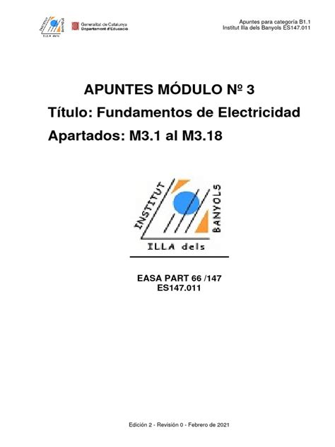 M3 Apuntes. Edición 2 Febrero 2021 | PDF | Inductor | Energia electrica 