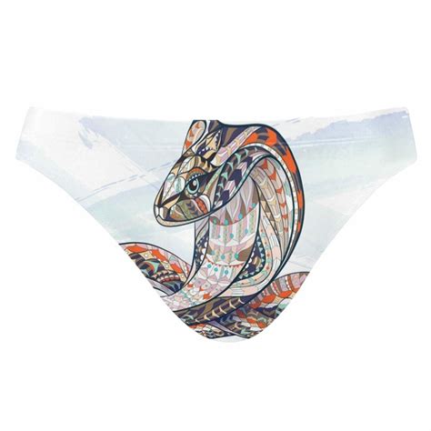 Qihouse Men Swimsuit Cobra Snake Indian Design Bikini Briefs Male Sexy Swimwear Shopstyle