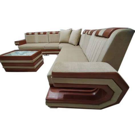 Seater Velvet Wooden L Shape Sofa Set At Best Price In Kashipur Id