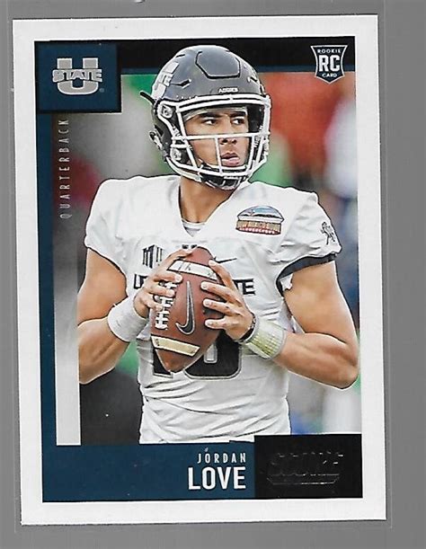 Jordan Love 2020 Panini Score Rookie Card 261 Utah State | Etsy