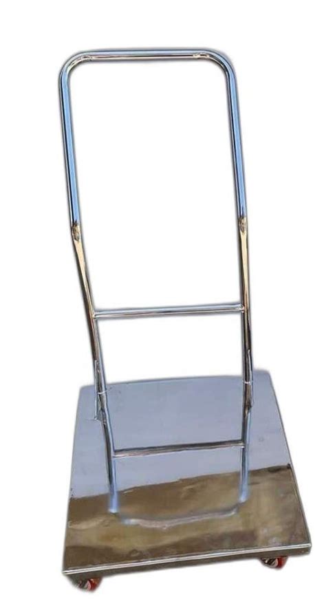 Feet Stainless Steel Platform Trolley For Material Handling Load