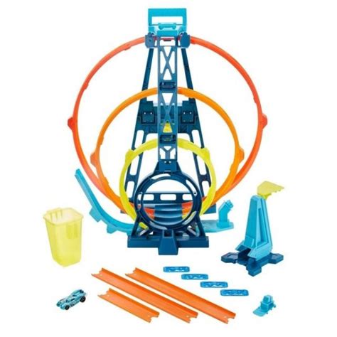 Hot Wheels Track Builder Pista Triple Looping KuantoKusta