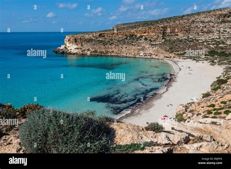 Crystal Clear Water At The Rabbit Beach Spiaggia Dei Conigli In The