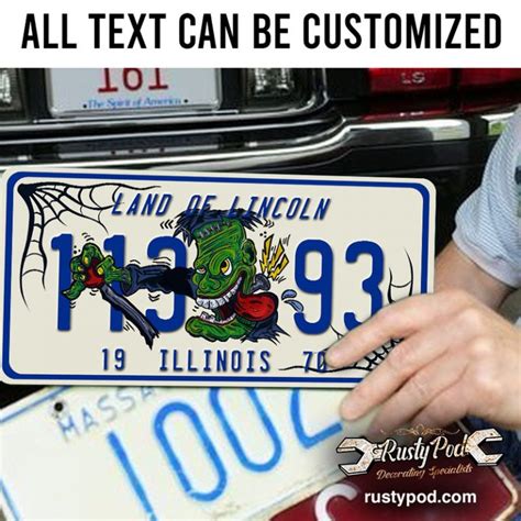 Personalized Rat Rod Hot Rod Garage Rat Fink Weirdos License