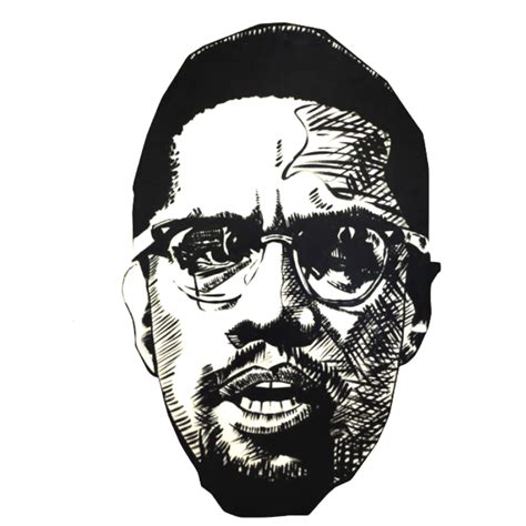 Malcolm X Stencil