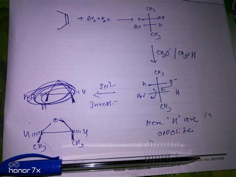 t e reacts with Bry/H.0. The resulting bromohydrin when treated with ...