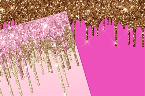 Gold And Pink Glitter Background