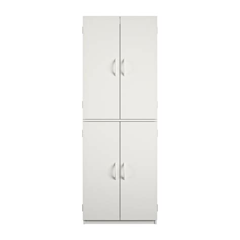 Mainstays Door Storage Cabinet White Stipple Ebay