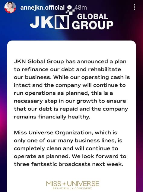 Anne Jakrajutatip Jkn Global Files For Debt Rehabilitation Pep Ph